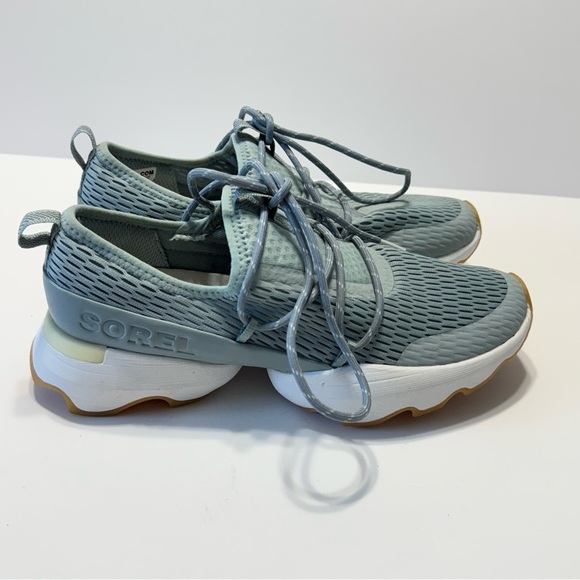 Sorel Kinetic Impact Sneakers Women Size 9 Lace Up Mesh Comfy Casual Blue - Picture 3 of 15